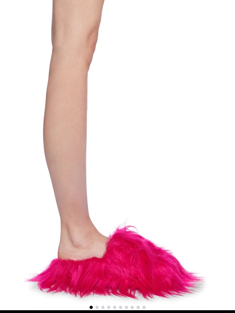 PINK FUR PLATFORM SHOES